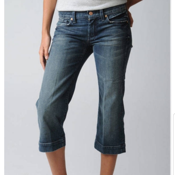 7 For All Mankind Pants - 7 FOR ALL MANKIND DOJO capri blue jeans